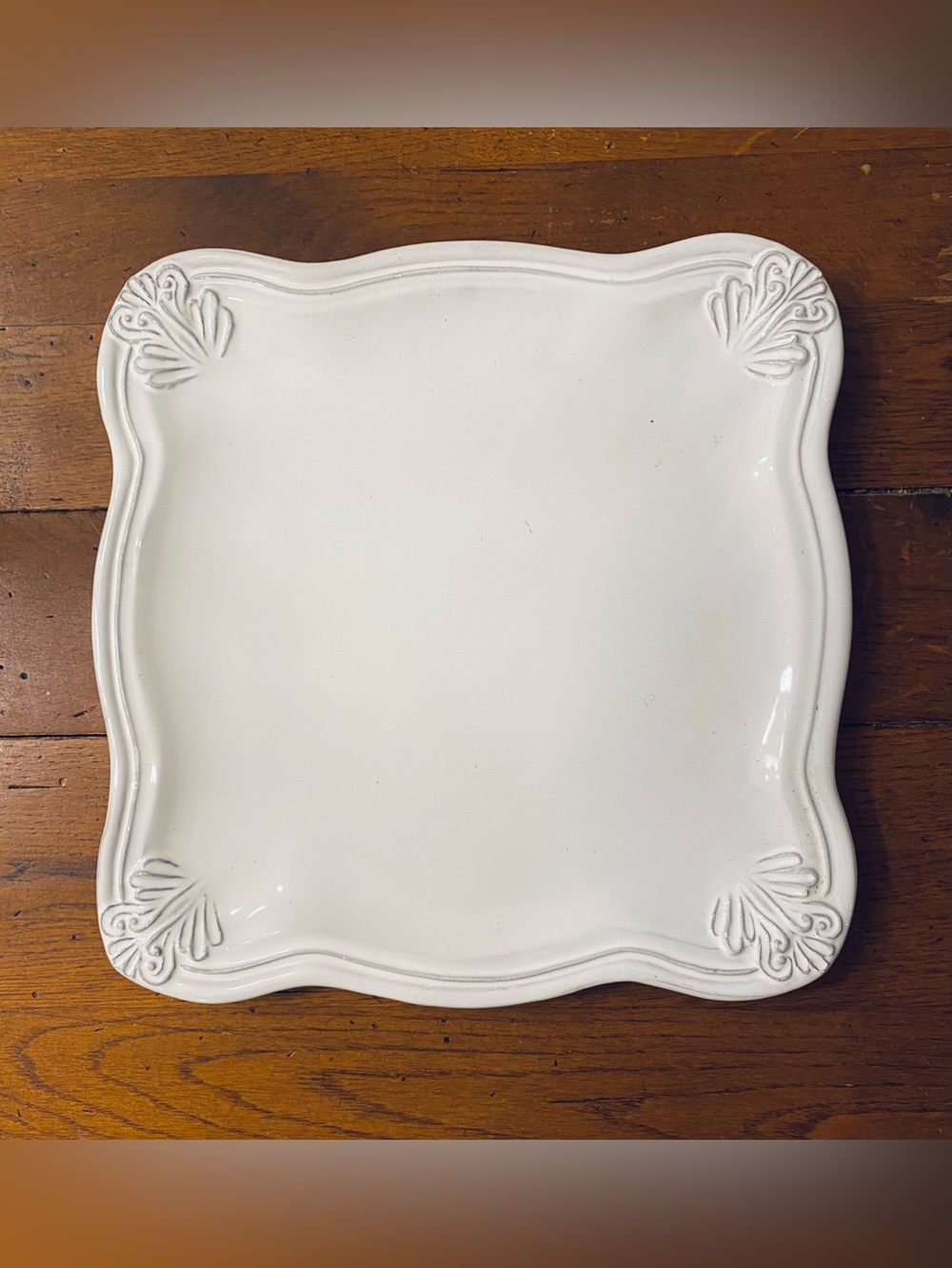 VIETRI Italy Portobello Square Service Plate Charger Buffet Dish 11”